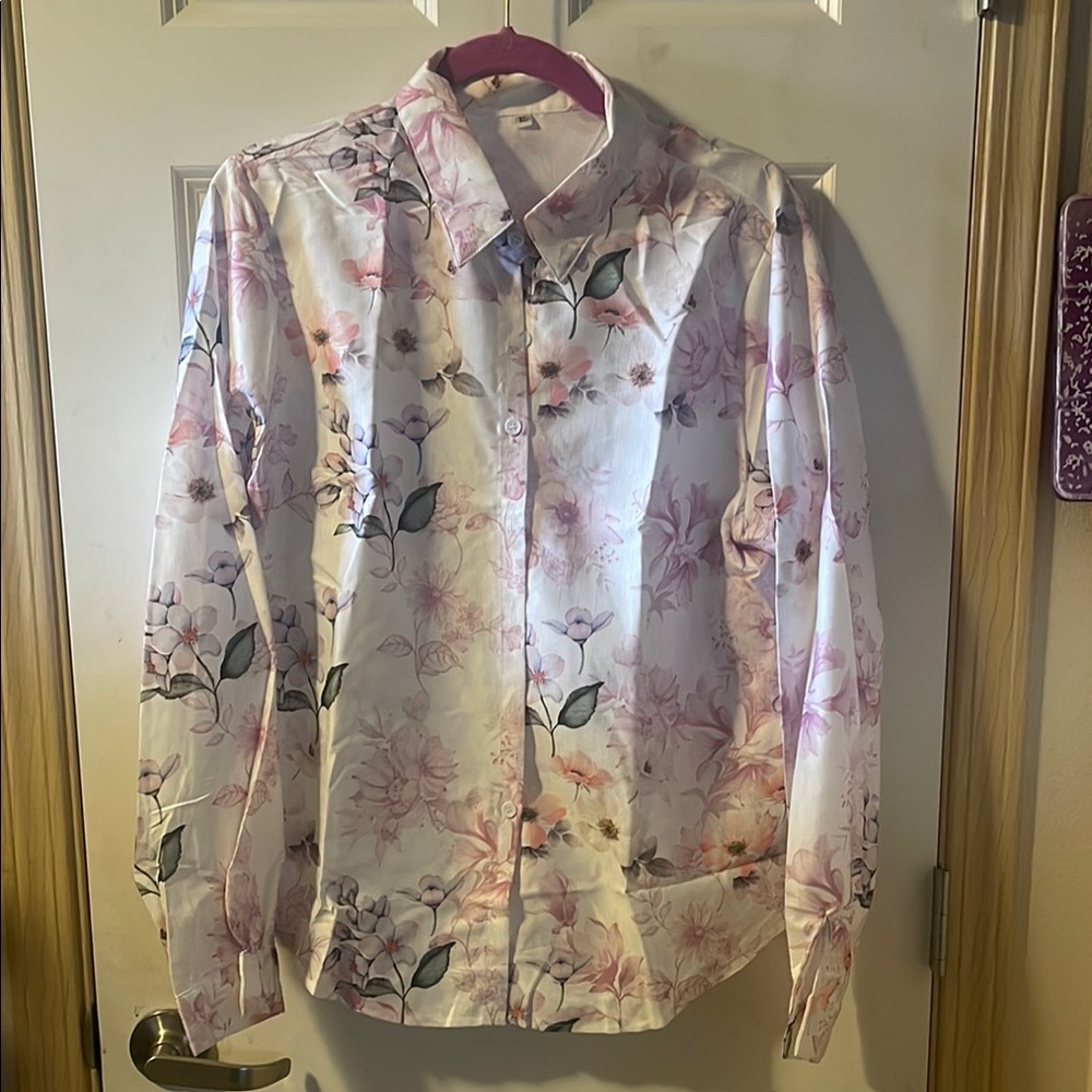 Floral Pink Woman’s Blouse